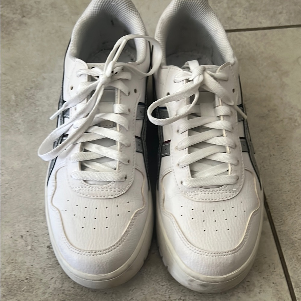 White ASICS Womens Shoe